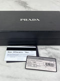 Prada Black Saffiano Zip Wallet