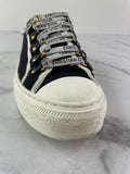 Christian Dior Walk’N’Dior Black Canvas Sneakers Size 37.5