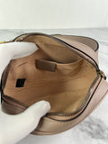 Gucci Dusty Pink GG Marmont matelassé leather belt bag