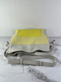 LOEWE Medium Flamenco Pale Grey/Light Citrine nappa calfskin clutch/crossbody/shoulder bag