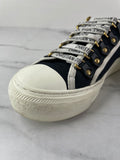 Christian Dior Walk’N’Dior Black Canvas Sneakers Size 37.5