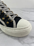 Christian Dior Walk’N’Dior Black Canvas Sneakers Size 37.5