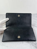 Balenciaga Black Arena Lambskin Giant 12 Silver Continental Wallet