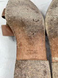 Hermes Gold (Brown) Oran Flat Sandals Size 37