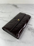 Louis Vuitton Amarante Monogram Vernis Sarah Wallet