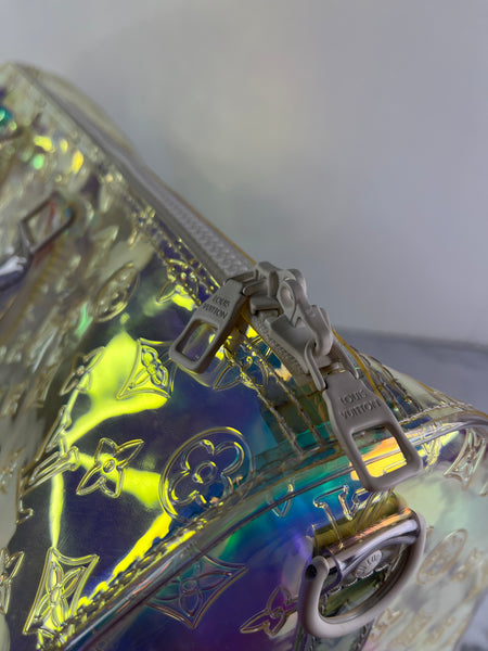 Louis Vuitton PVC Monogram Keepall Bandouliere 50 Iridescent Prism
