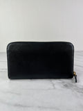 Prada Black Saffiano Zip Wallet