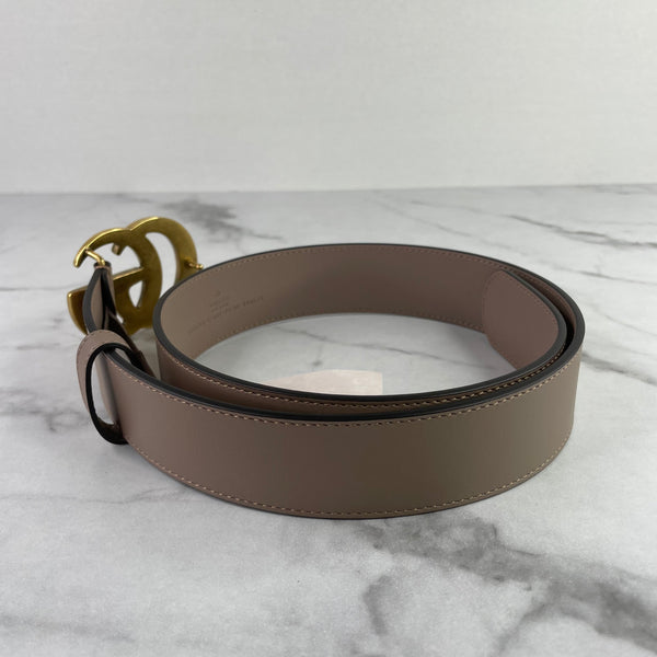 Gucci GG Marmont Porcelain Rose Belt Size 75/30