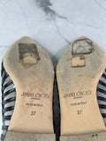 Jimmy Choo Black Patent Romy Flats Size 37