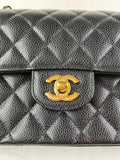 Chanel Small Black Caviar Classic Double Flap Bag