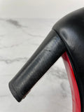 CHRISTIAN LOUBOUTIN Black Leather Adox 85 Ankle Boots Size 38.5