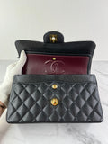 Chanel Small Black Caviar Classic Double Flap Bag