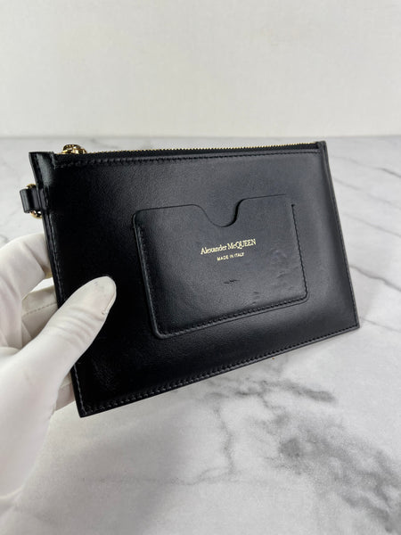 ALEXANDER MCQUEEN Black Calfskin Quilted Small The Bow Shoulder/Crossbody Bag