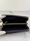 Prada Black Saffiano Zip Wallet