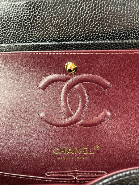Chanel Small Black Caviar Classic Double Flap Bag