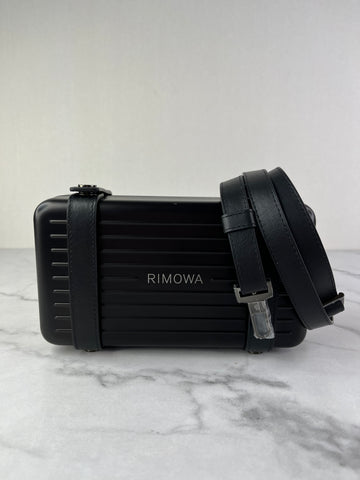RIMOWA Black PERSONAL ALUMINUM Crossbody/Shoulder Bag