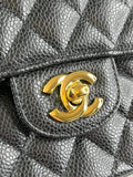 Chanel Small Black Caviar Classic Double Flap Bag