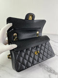 Chanel Small Black Caviar Classic Double Flap Bag
