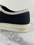 Christian Dior Walk’N’Dior Black Canvas Sneakers Size 37.5