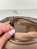 Gucci Dusty Pink GG Marmont matelassé leather belt bag