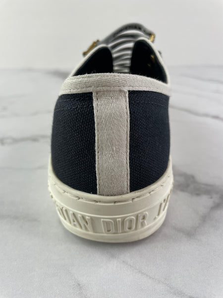 Christian Dior Walk’N’Dior Black Canvas Sneakers Size 37.5