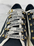 Christian Dior Walk’N’Dior Black Canvas Sneakers Size 37.5