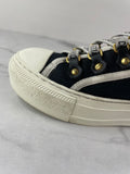 Christian Dior Walk’N’Dior Black Canvas Sneakers Size 37.5