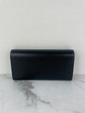 GUCCI Black GG logo-plaque continental leather wallet