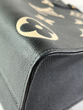 Louis Vuitton Black/Beige Monogram Empreinte Leather OnTheGo MM Shoulder Bag