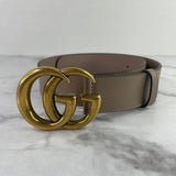 Gucci GG Marmont Porcelain Rose Belt Size 75/30