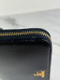 Prada Black Saffiano Zip Wallet
