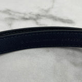 Gucci Beige Blue GG Supreme Thin Belt Size 85/34