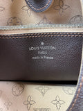 Louis Vuitton Carmel Mahina Chocolate Brown Hobo Shoulder Bag