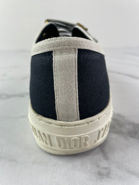 Christian Dior Walk’N’Dior Black Canvas Sneakers Size 37.5