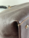Louis Vuitton Carmel Mahina Chocolate Brown Hobo Shoulder Bag