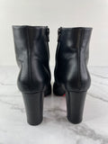 CHRISTIAN LOUBOUTIN Black Leather Adox 85 Ankle Boots Size 38.5