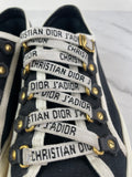 Christian Dior Walk’N’Dior Black Canvas Sneakers Size 37.5