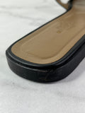 Hermes Black Oran Flat Sandals Size 37