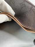 Louis Vuitton Carmel Mahina Chocolate Brown Hobo Shoulder Bag