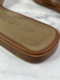 Hermes Gold (Brown) Oran Flat Sandals Size 37