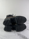 Louis Vuitton Black Monogram Laureate Platform Desert Boots Size 37