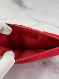 Chanel Red Caviar Quilted Classic iPhone Pouch/Wallet