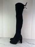 Stuart Weitzman Black Suede Hiline Over The Knee Boots Size 6