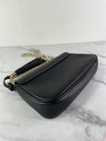 Gucci Black Pebbled Leather Soho Chain Flap Shoulder Bag