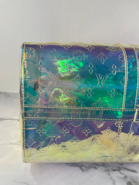 Louis Vuitton PVC Monogram Keepall Bandouliere 50 Iridescent Prism