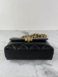 Chanel Mini Black Caviar Chunky Chain Flap Crossbody/Shoulder Bag
