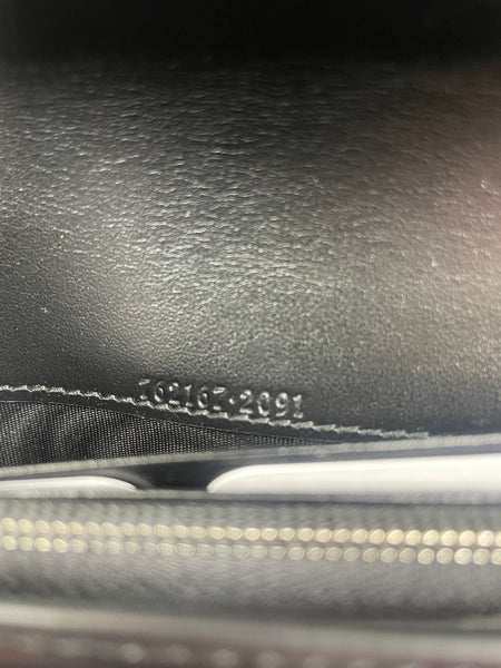 GUCCI Black GG logo-plaque continental leather wallet