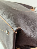 Louis Vuitton Carmel Mahina Chocolate Brown Hobo Shoulder Bag