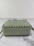 Valentino Light Green Rockstud crossbody/shoulder camera bag