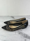 Jimmy Choo Black Patent Romy Flats Size 37